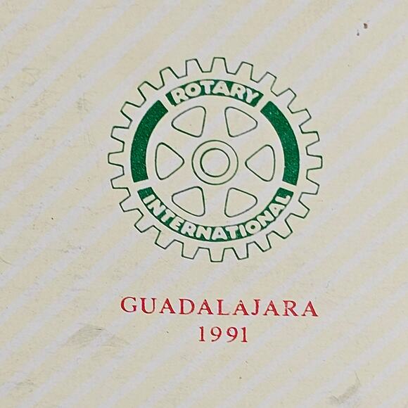 1991 Rotary Mexico Paper Mache Christmas Ornament Dove Red 3" w/ Box Holiday - Picture 7 of 14